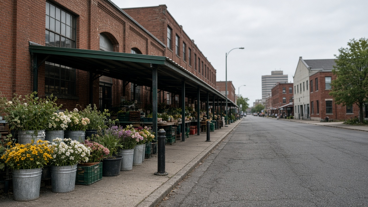 Sunday on Russell Street in Detroit.