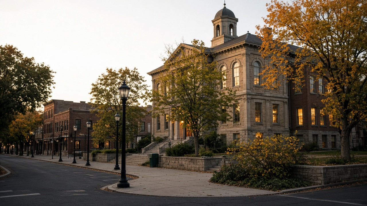 The square after five in Jackson.