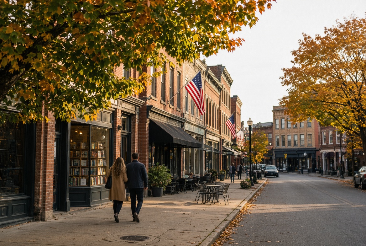 A downtown street