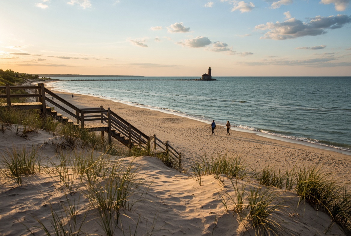Lake Michigan shore